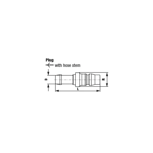 PLUG WITH HOSE STEM