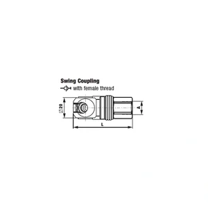 SWING COUPLING WITH FEMALE THREAD - B1 SERIES