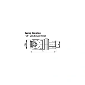 SWING COUPLING WITH FEMALE THREAD - E SERIES