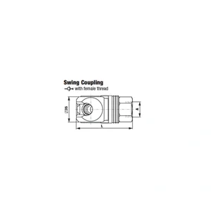 SWING COUPLING WITH FEMALE THREAD - H SERIES