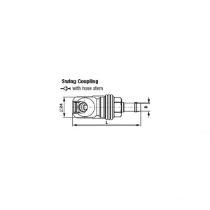 SWING COUPLING WITH HOSE STEM
